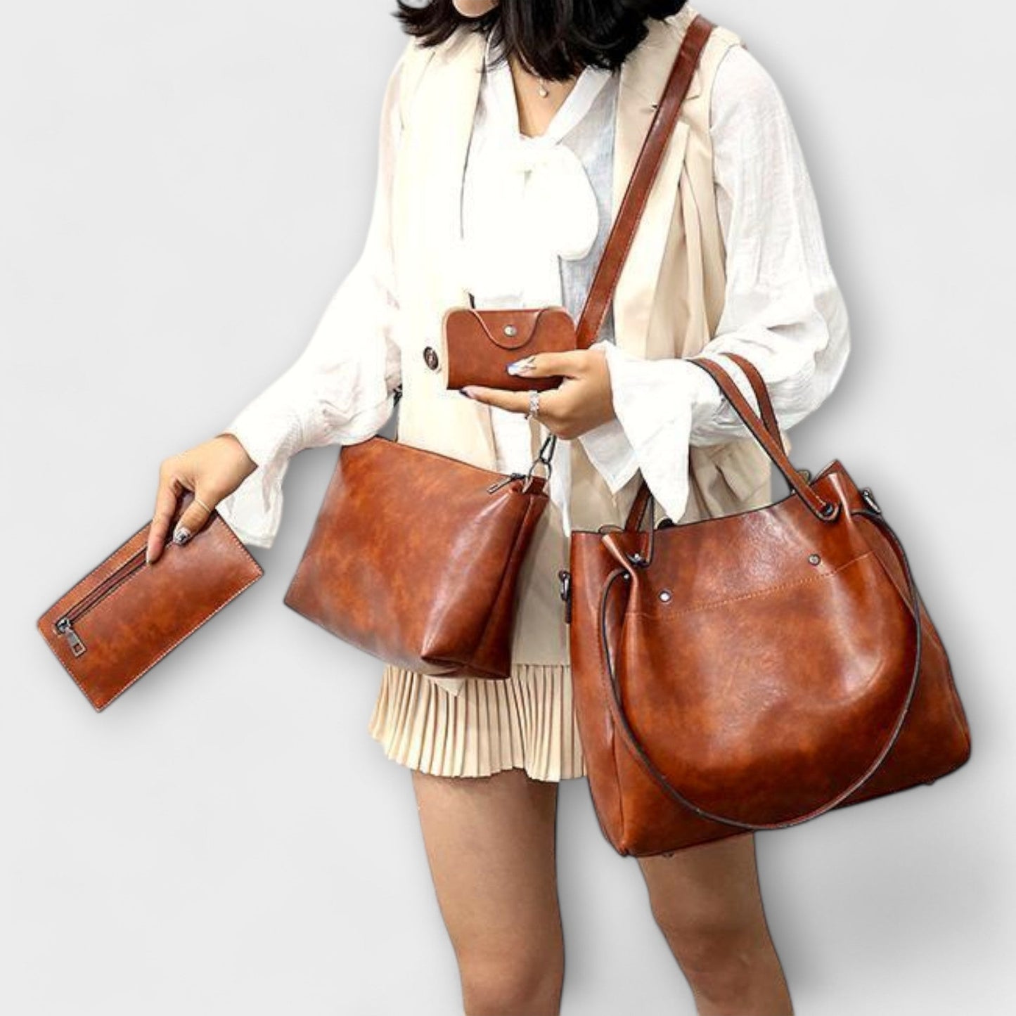 Azura - 4-teiliges Vintage-Taschenset