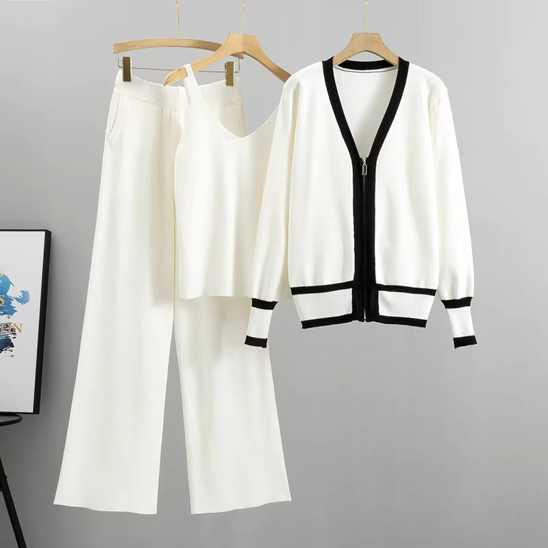 Danica | Elegant Stylish Knitted 3-Piece Suit Set