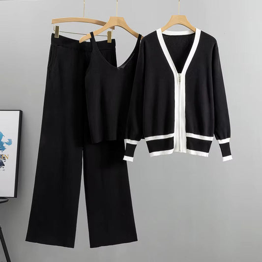 Danica | Elegant Stylish Knitted 3-Piece Suit Set