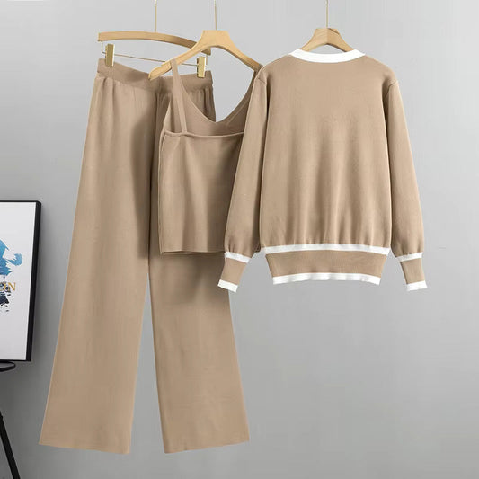 Danica | Elegant Stylish Knitted 3-Piece Suit Set