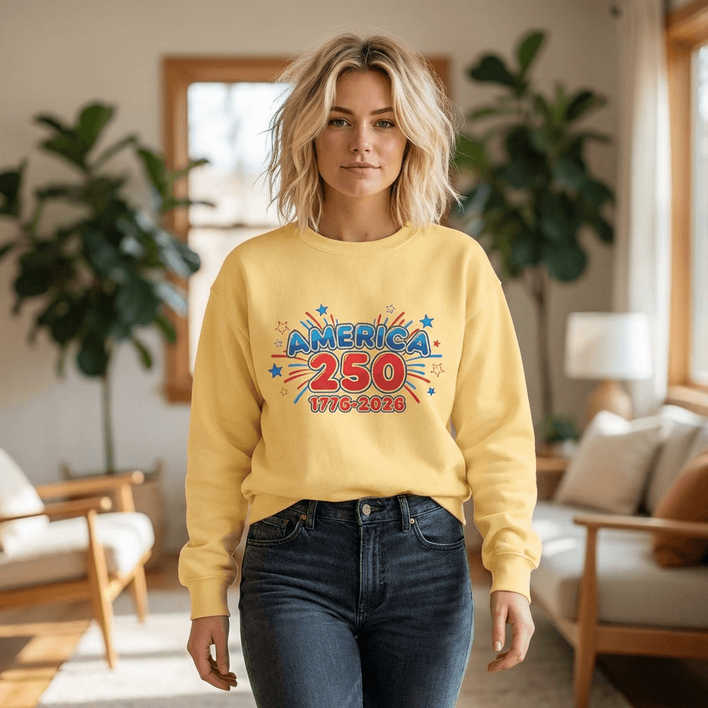 Red White and Blue Sweatshirt — America's 250th Celebration