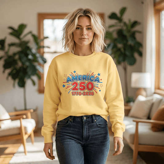 Red White and Blue Sweatshirt — America's 250th Celebration