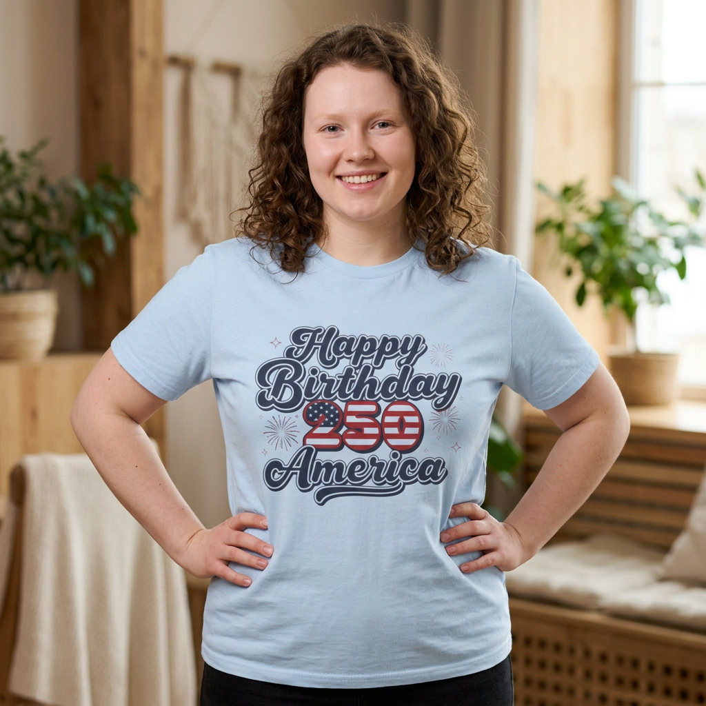 Happy Birthday America 250th Anniversary T-Shirt