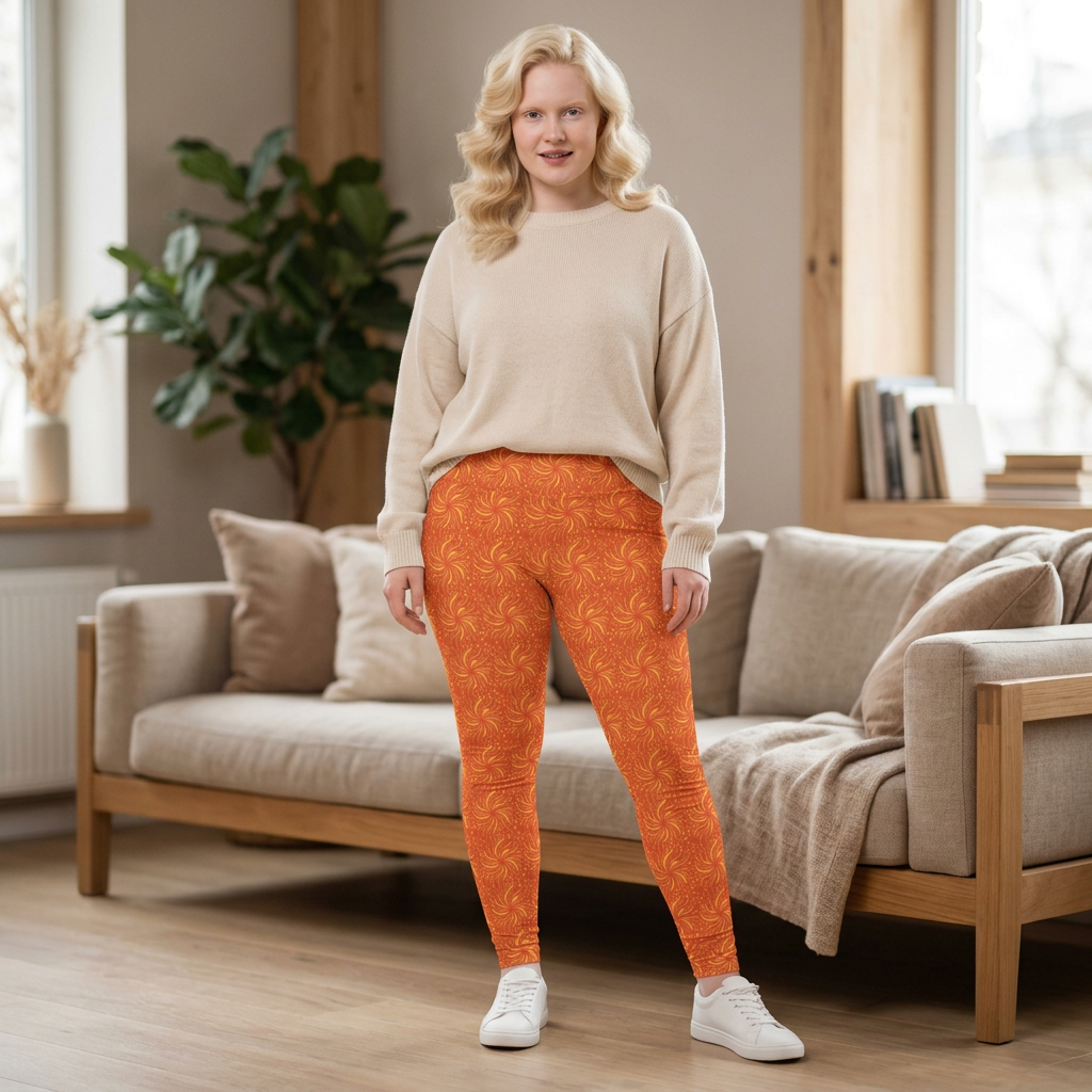 Swageye Sun-Kissed Leo Constellation Leggings - Exclusive Plus Size