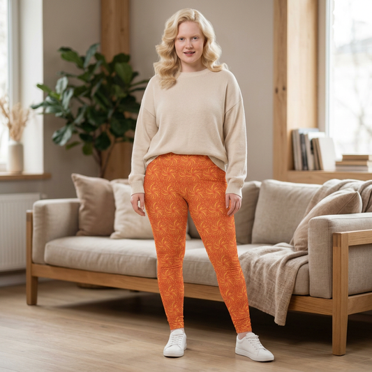 Swageye Sun-Kissed Leo Constellation Leggings - Exclusive Plus Size