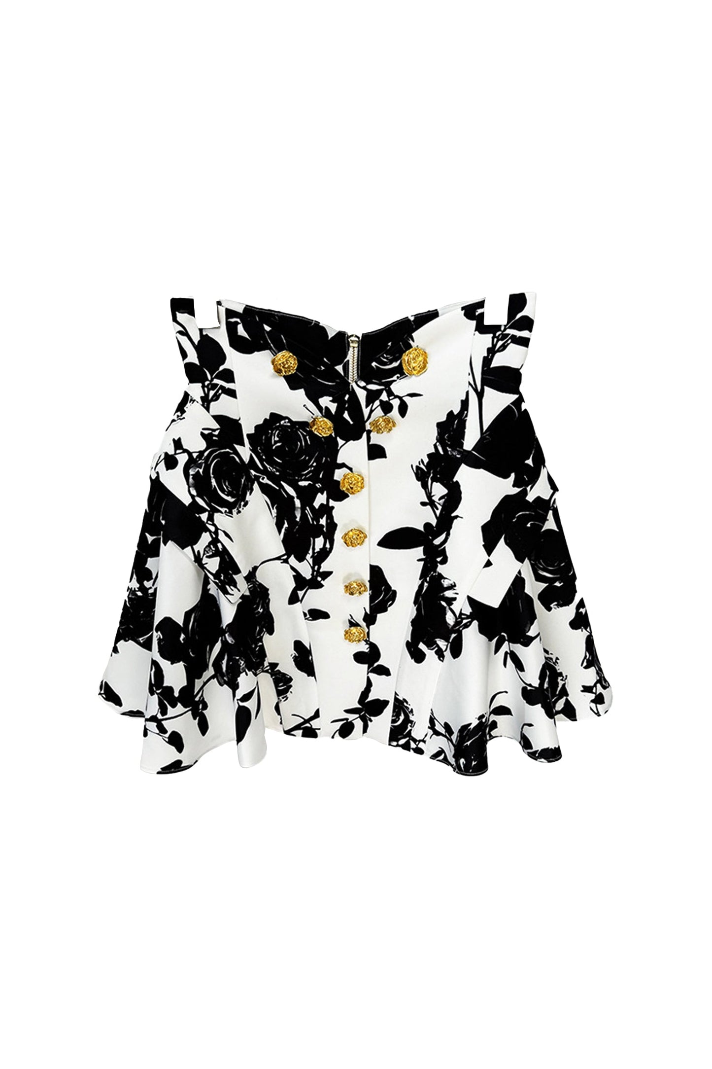 Caprice Rose Print Shirt & Skirt Set