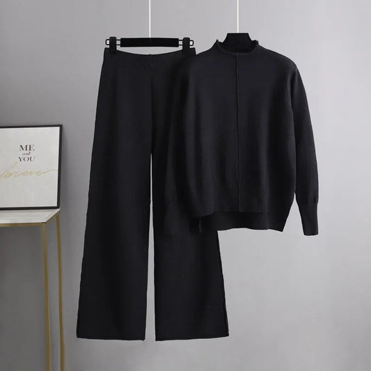 Caroline | Knitted Thick Warm Oversized Sweater Pants Set