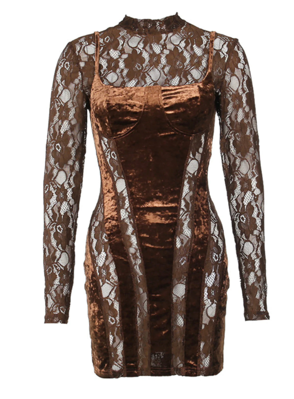 Selma velvet mini dress