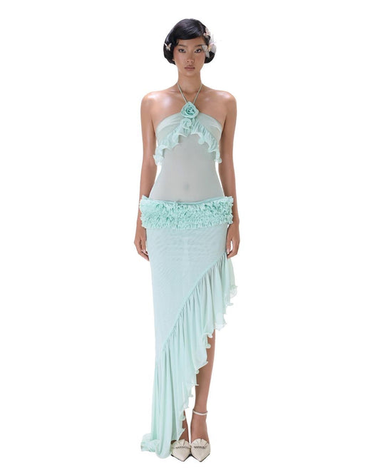 Mari flower maxi dress size XS