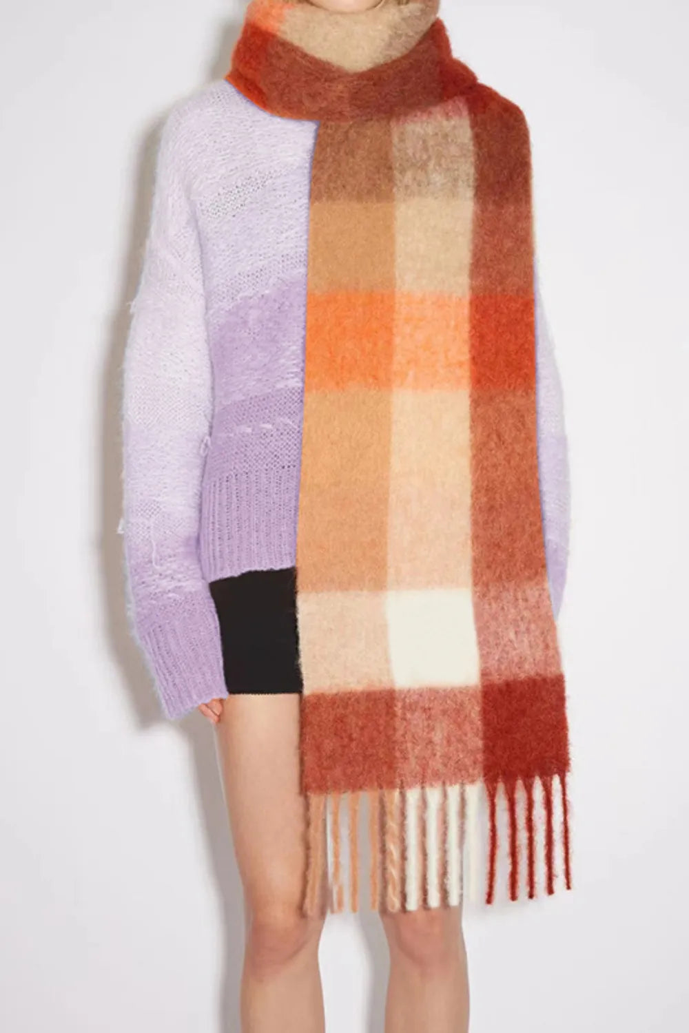 Cozy Confidence Thermal Plaid Scarf