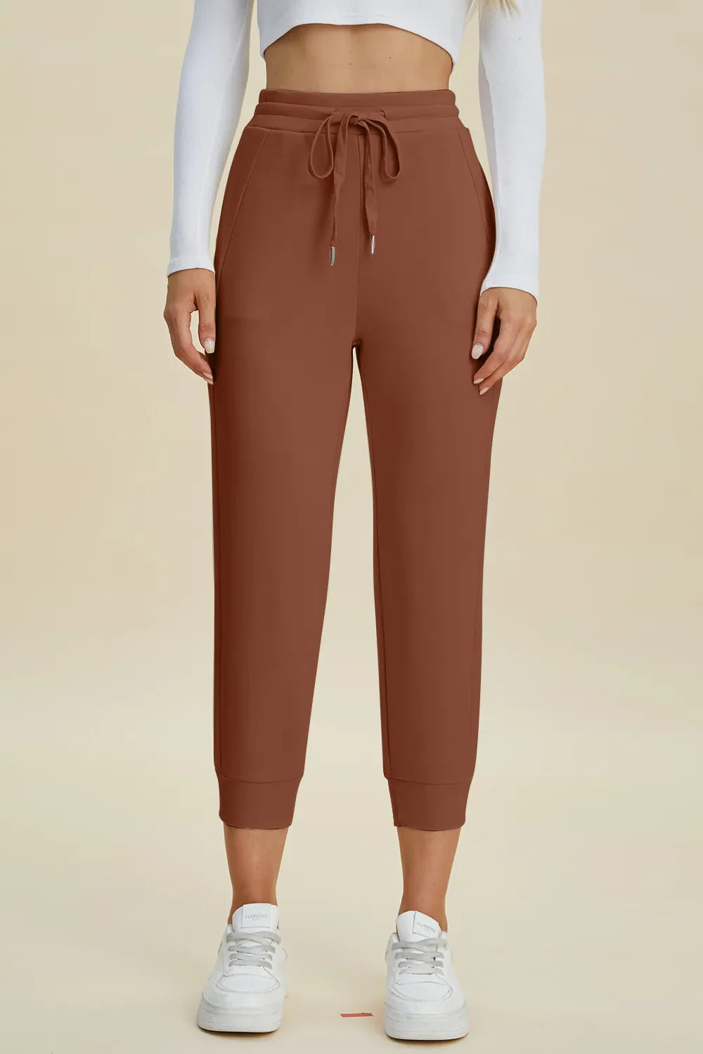 Comfy Air Scuba Drawstring High Waist Joggers
