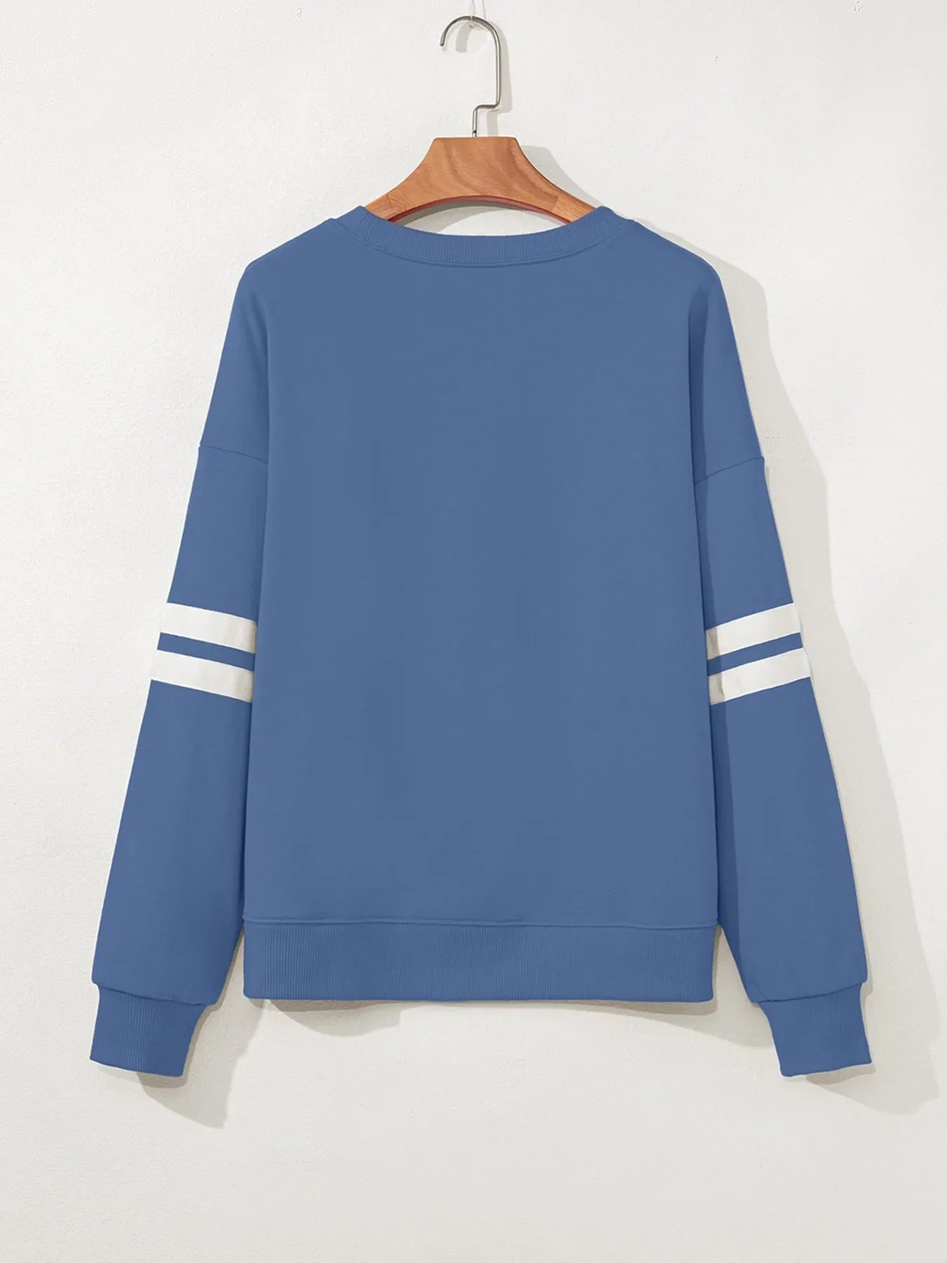 Stripe Round Neck Long Sleeve Sweatshirt