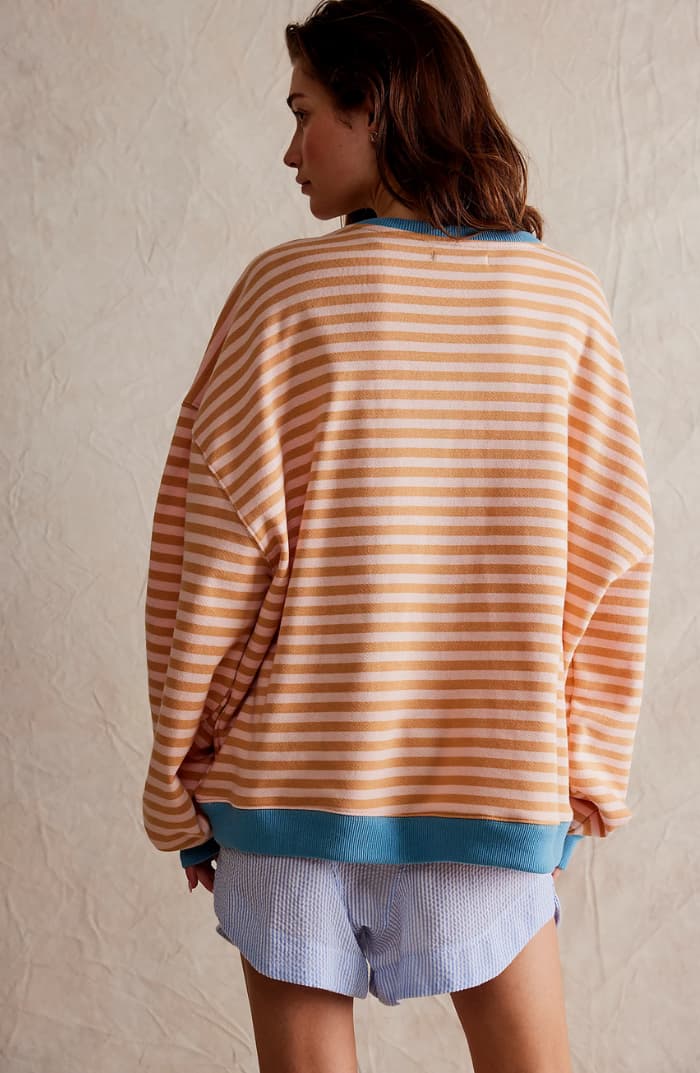 Julia | Cozy Oversized Striped Pullover