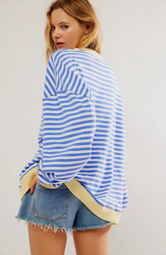 Julia | Cozy Oversized Striped Pullover