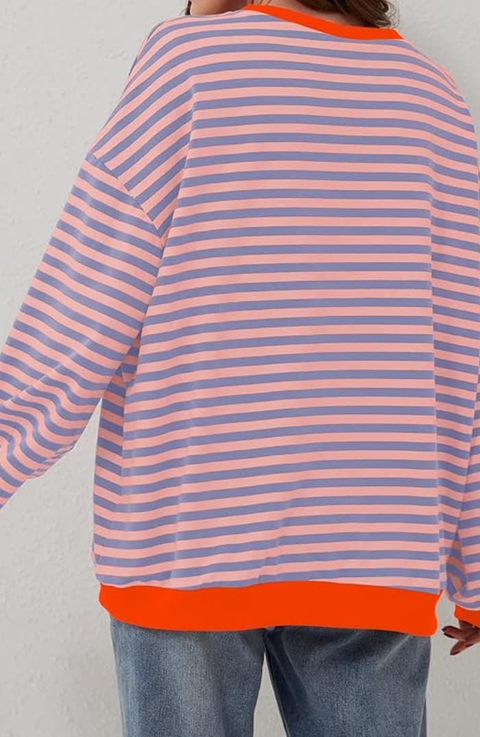 Julia | Cozy Oversized Striped Pullover