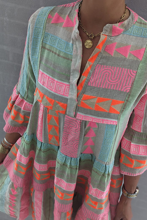 Perfected Sweetness Print Mini Dress