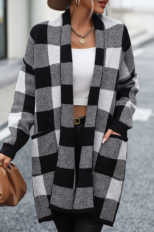 Finally Found You Pocket Knit Cardigan - 4 Colors Black