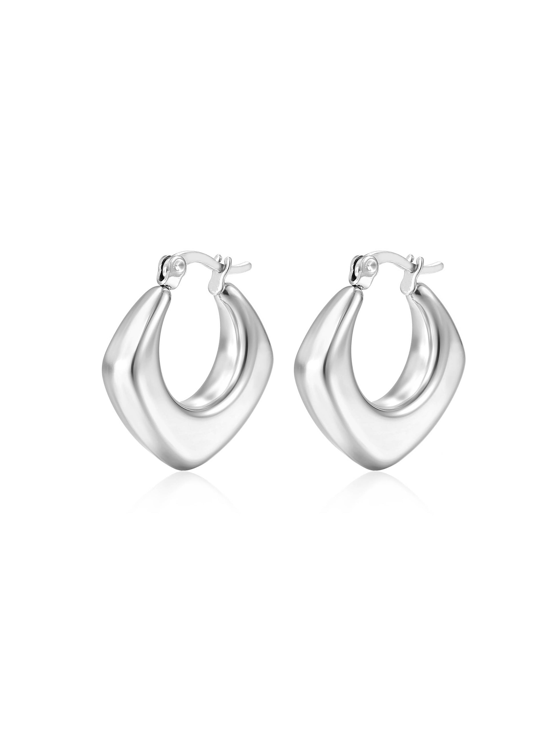 Minimalist Earrings Silver F