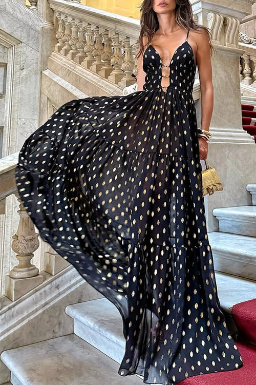 Fabulous Desires Polka Dot Maxi Dress