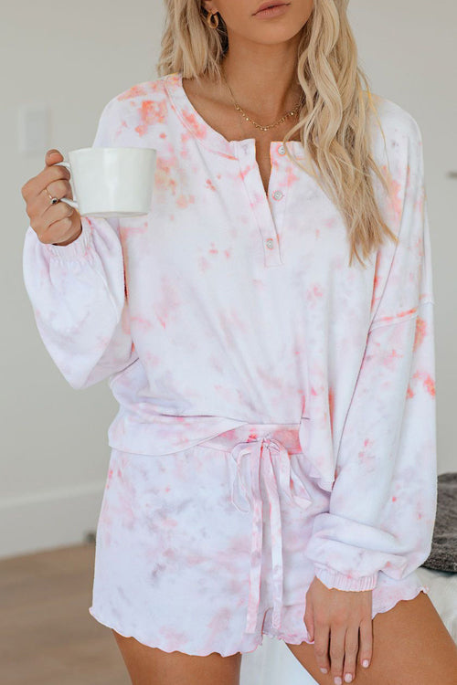 Sweet Sunsets Tie-Dye Suit - 4 Colors White&Pink