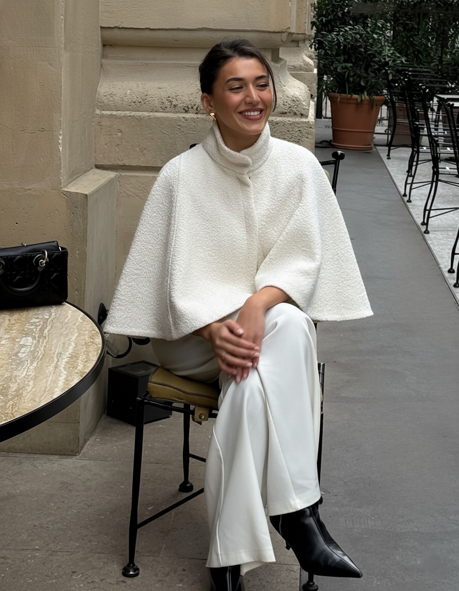 Willow | Textured Cape Jacket