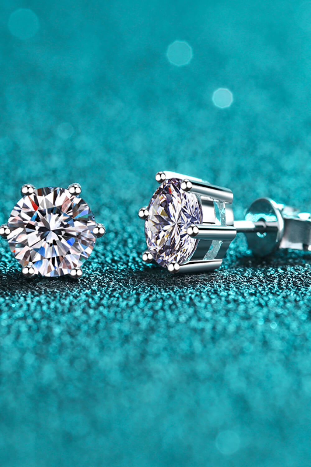Sparkle Moissanite Stud Earrings