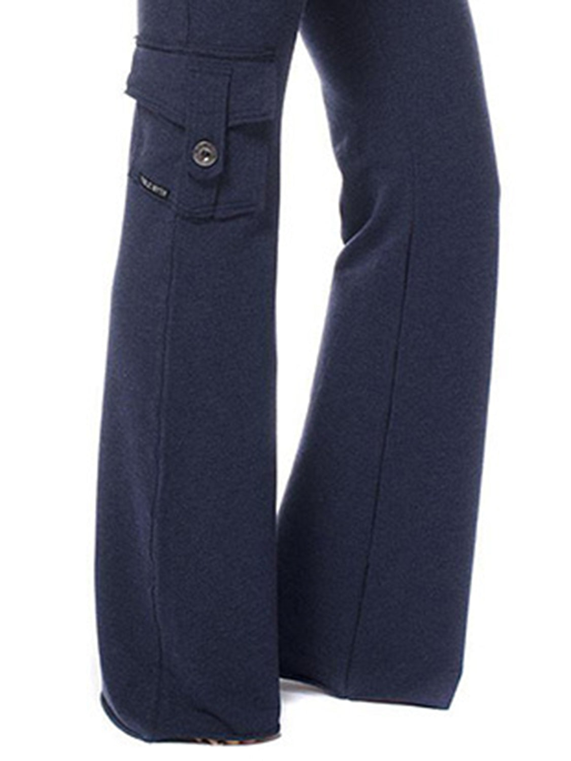 Mid Waist Pants Pockets
