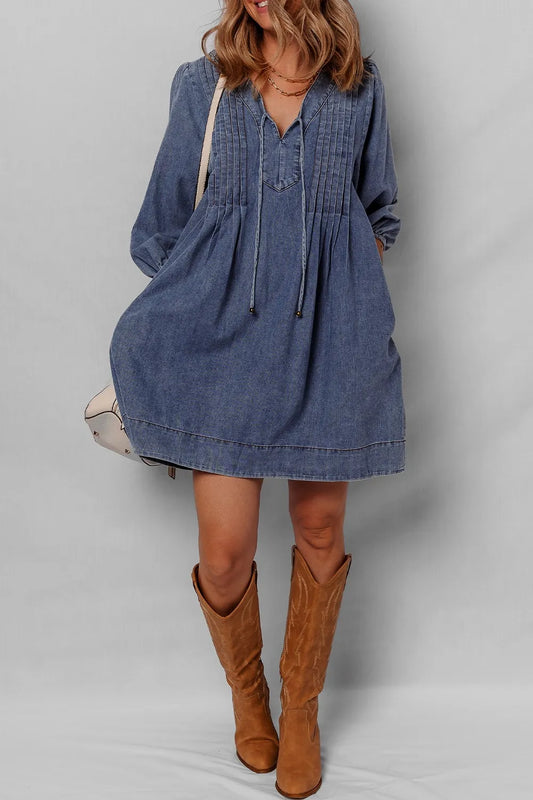 Mini Denim Dress