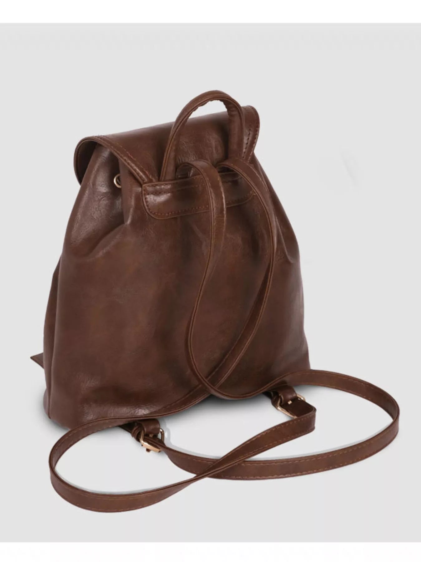 Vintage Style Buckle Backpack Bag