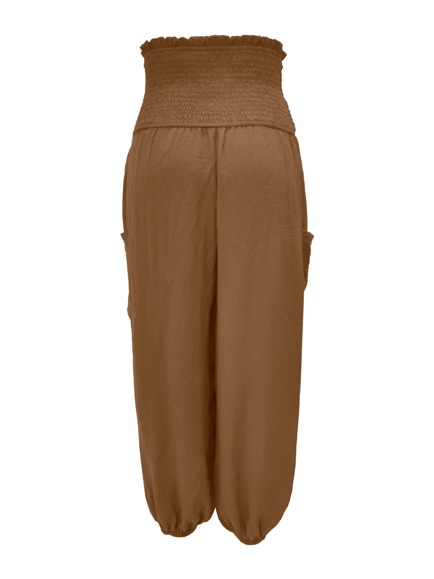 Smocked Waist Harem Pants with Pockets Size Inclusive (S to 5XL)