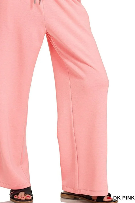 Comfy Scuba Lounge Pants – Pink