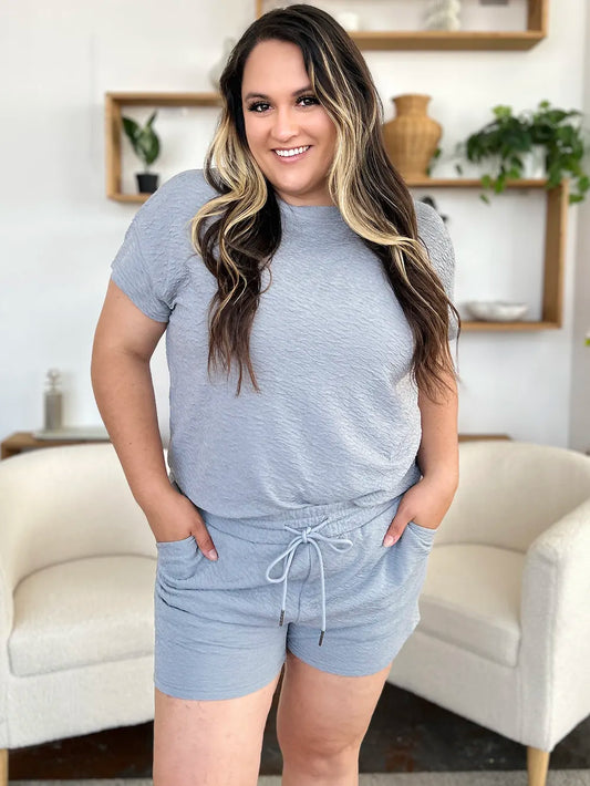 Simple & Comfy T-Shirt and Drawstring Shorts Set
