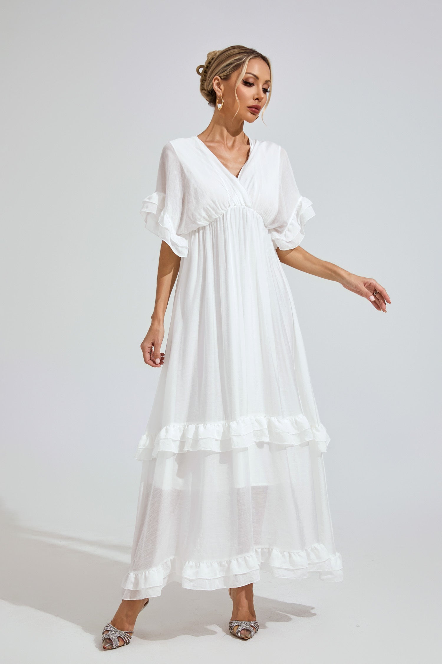 Elysia Mandarin Floral Dress