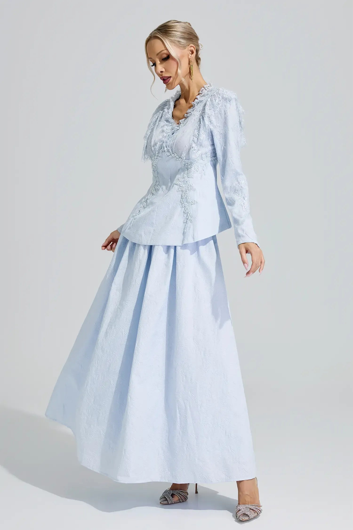 Aveline Lace Two-Piece Set