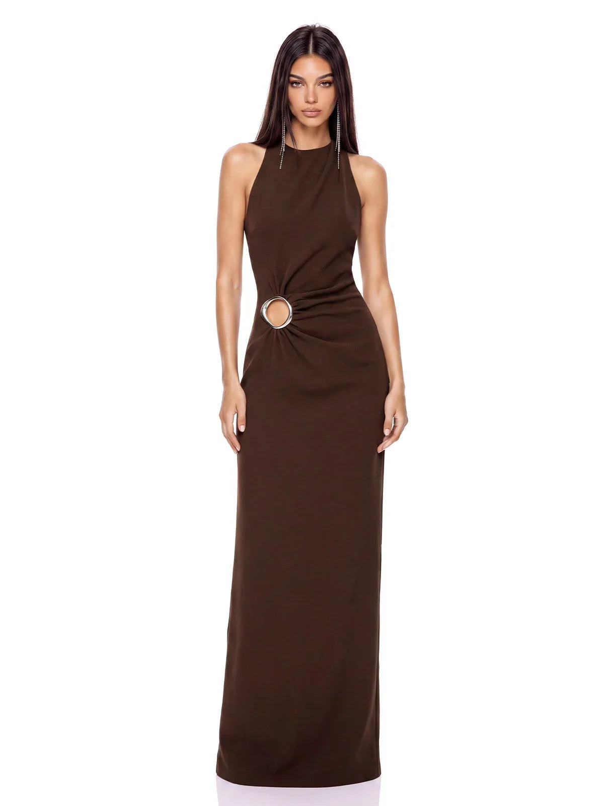 Sorelle Ring Detail Maxi Dress