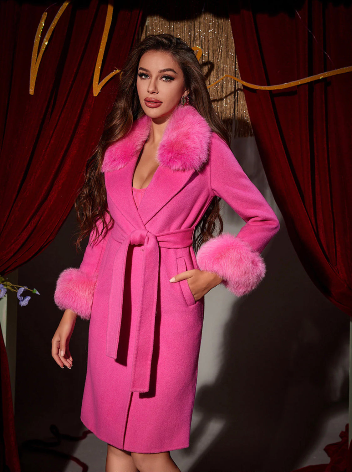 Bella cashmere coat
