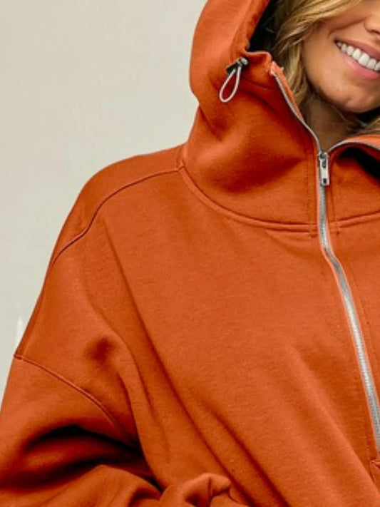 Chill Factor Vintage Rust Hoodie