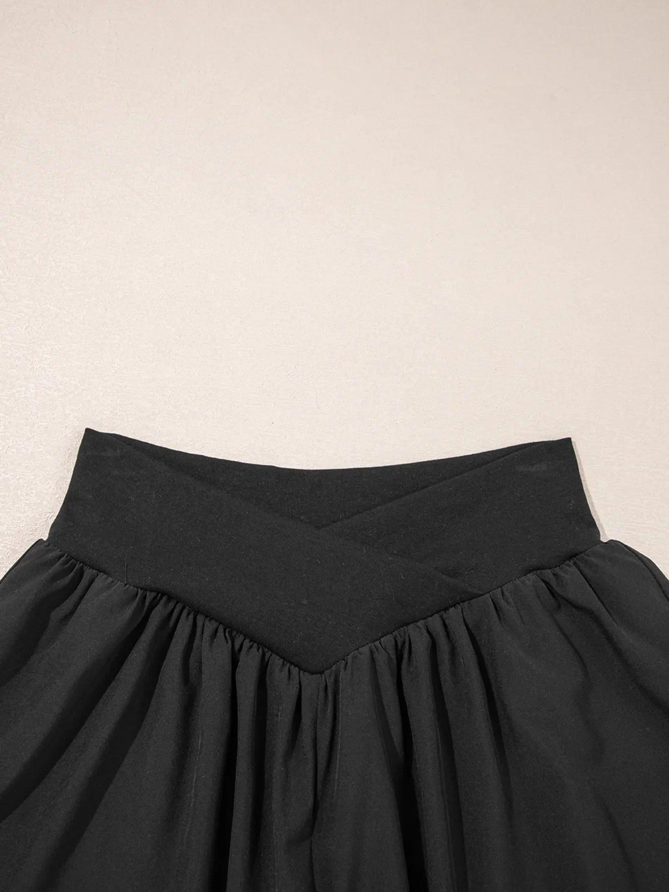 Flirt Factor Black Ruffle Shorts