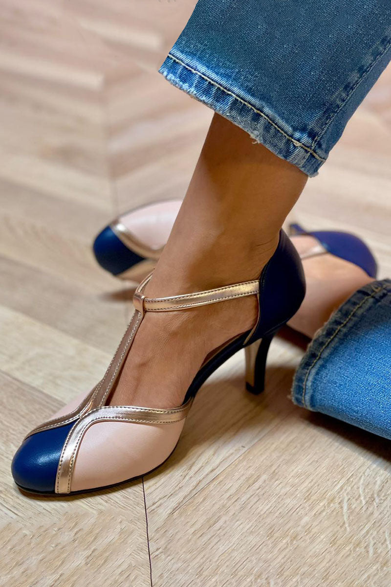 Odélie | Tri-Colour T-Bar Heels
