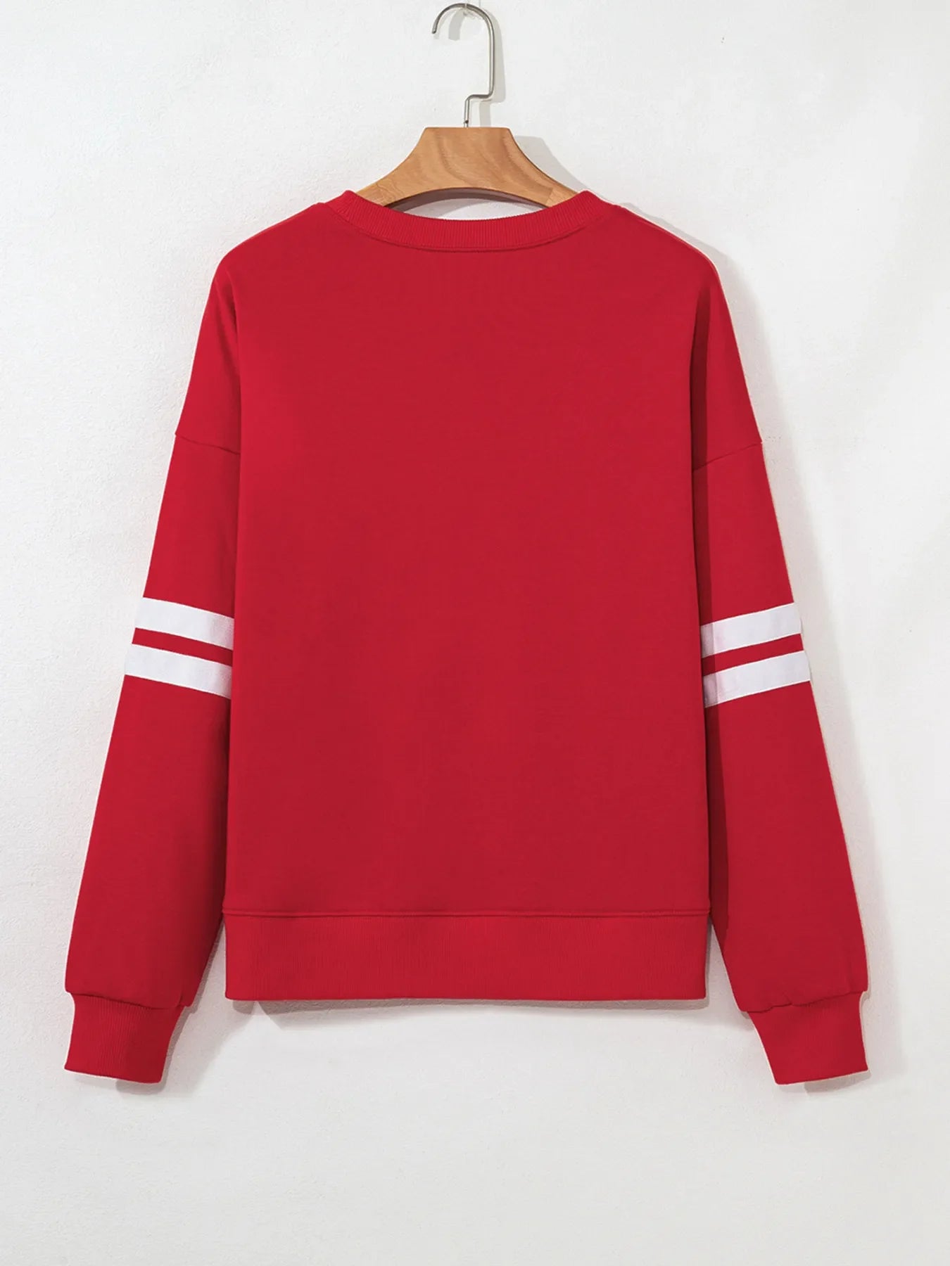 Stripe Round Neck Long Sleeve Sweatshirt