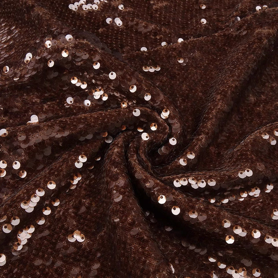 Sierra Bronze Sequin Set Gown