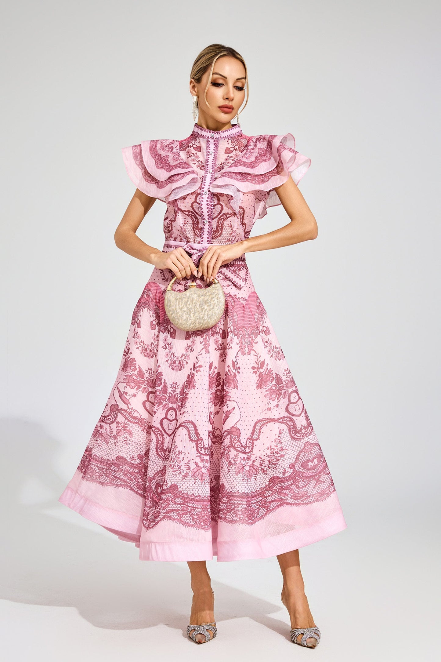 Rosalie Vintage Ruffle Top & Skirt Set