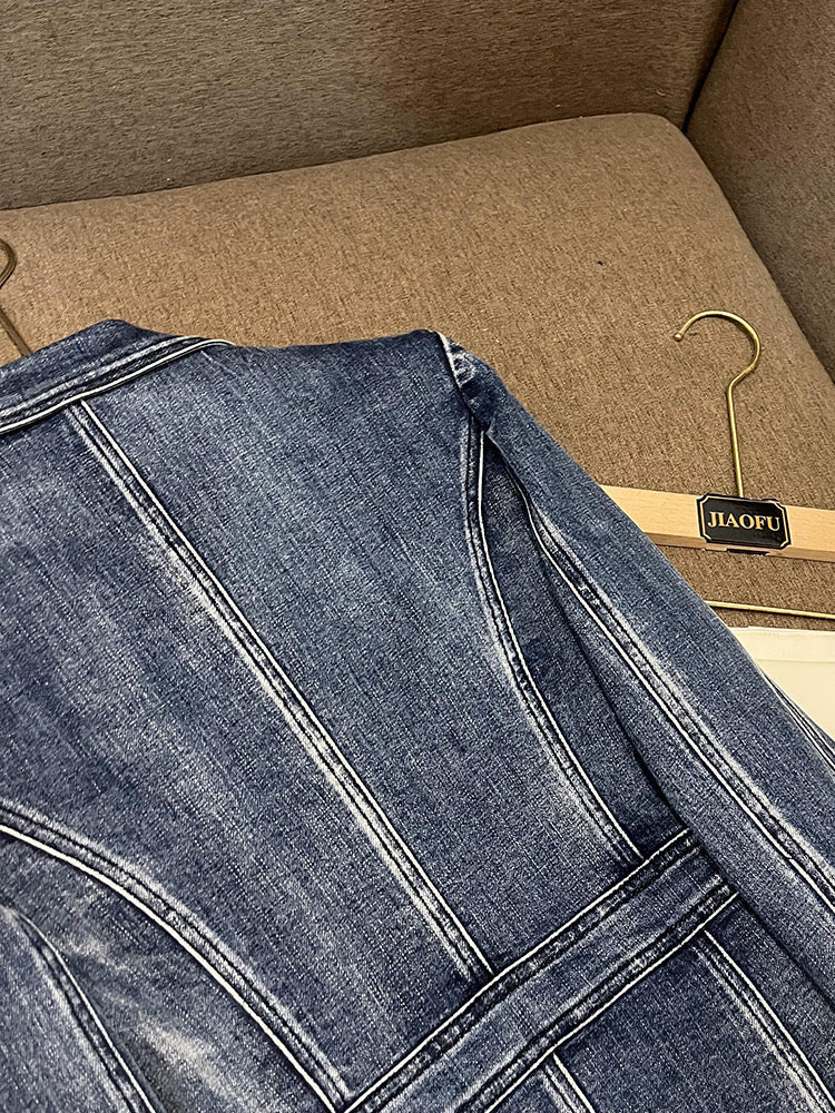 Yvonne Denim blazer