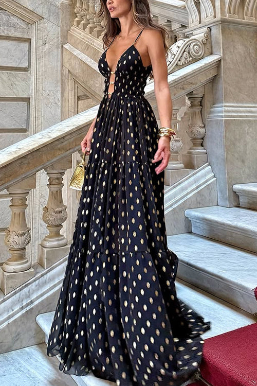 Fabulous Desires Polka Dot Maxi Dress