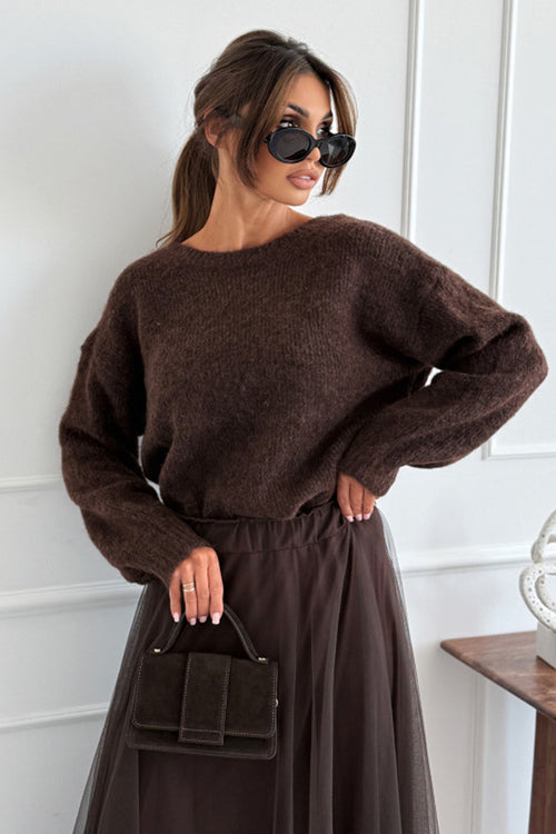 Cozy Sweetness Leopard Tie-Back Knit Sweater - 2 Colors
