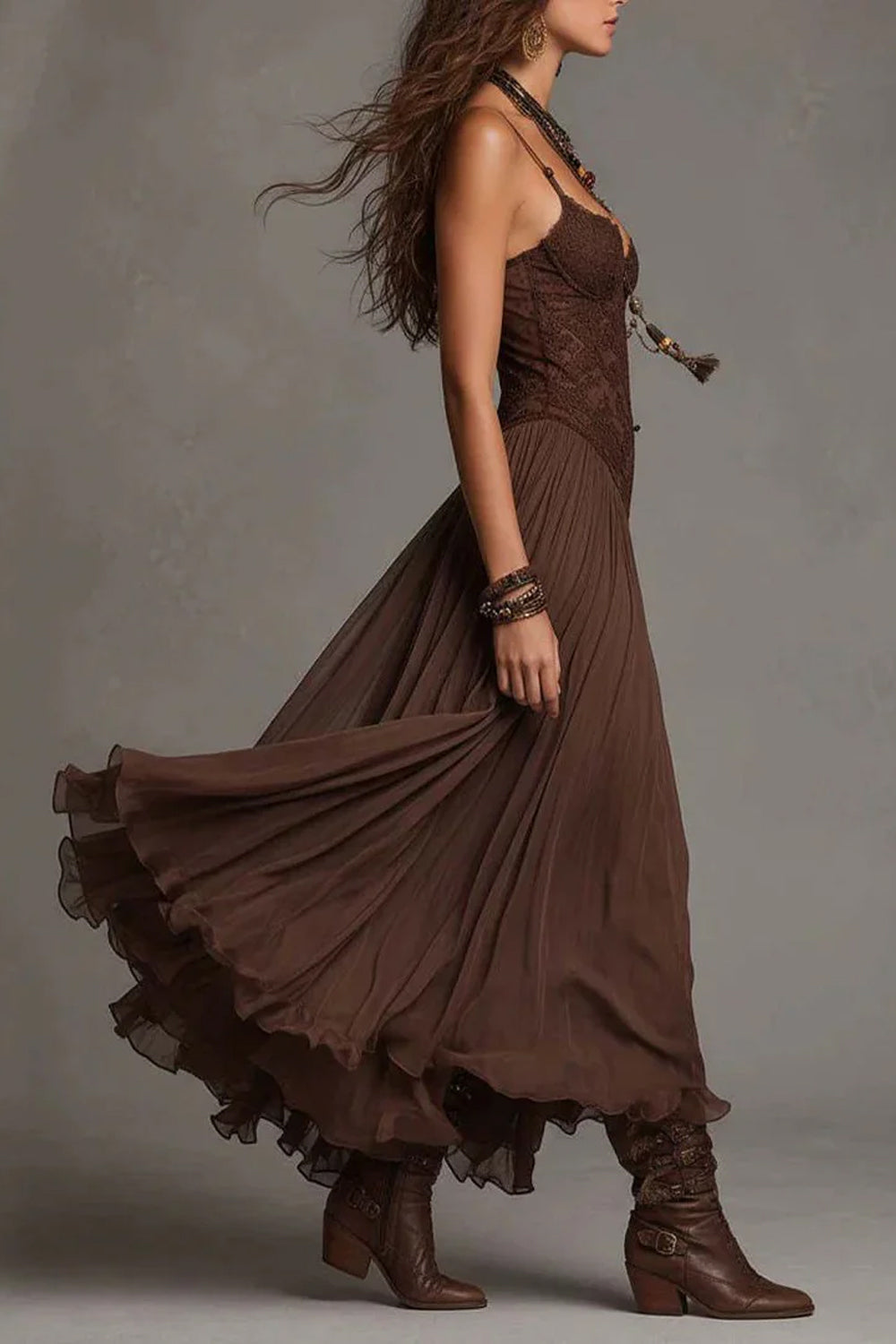 Bohemian Lace Sling Large Skirt