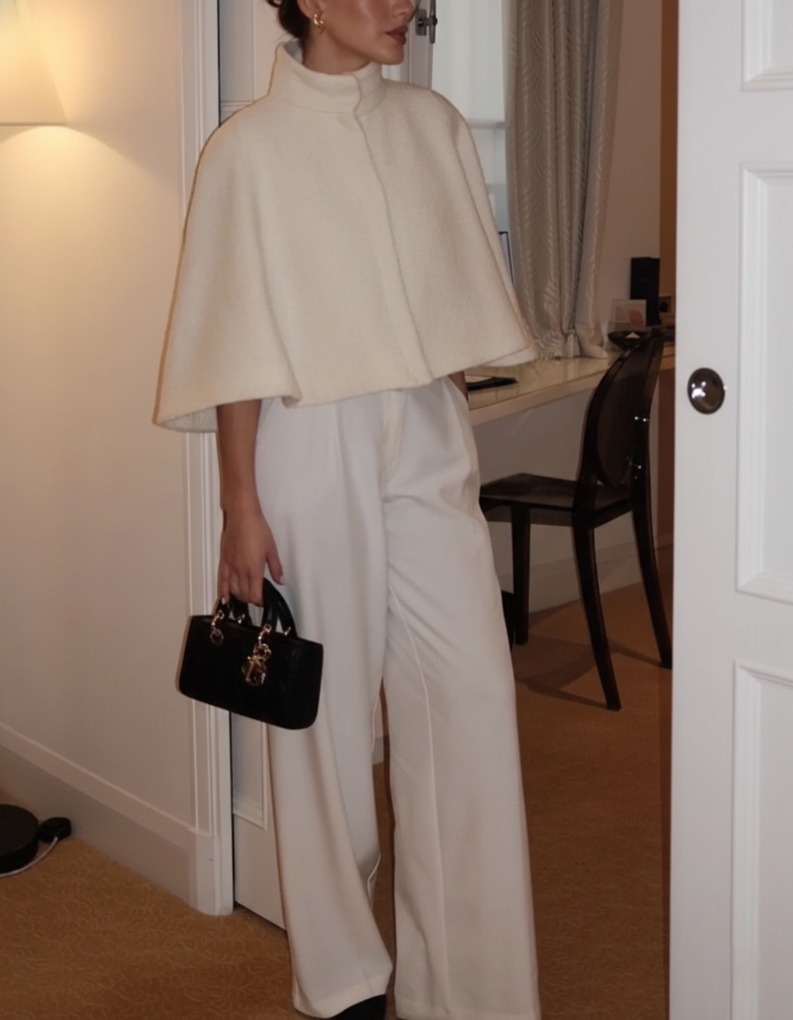 Willow | Textured Cape Jacket