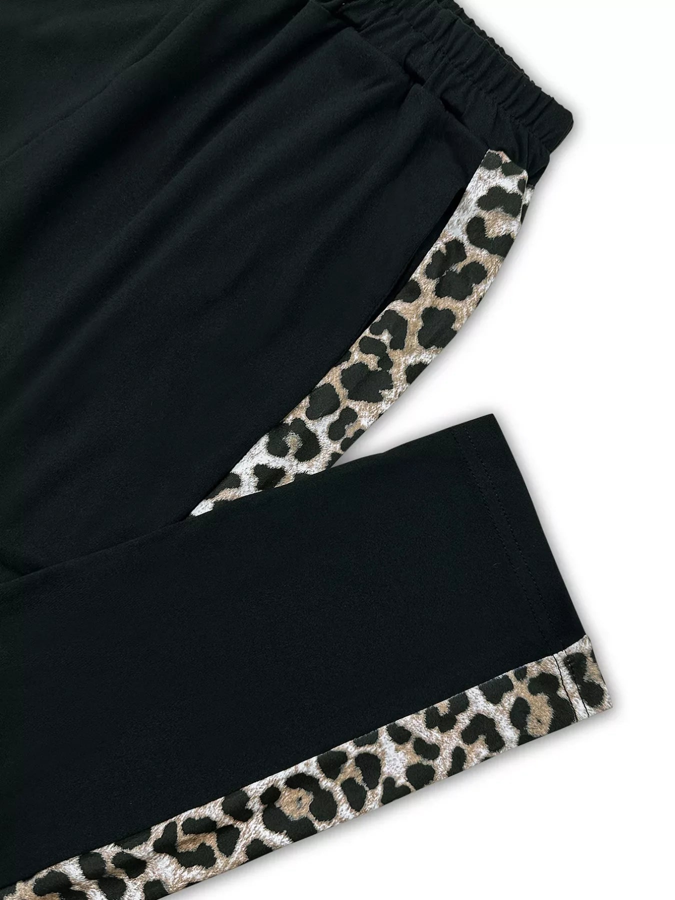 Leopard Print Top and Pants Set