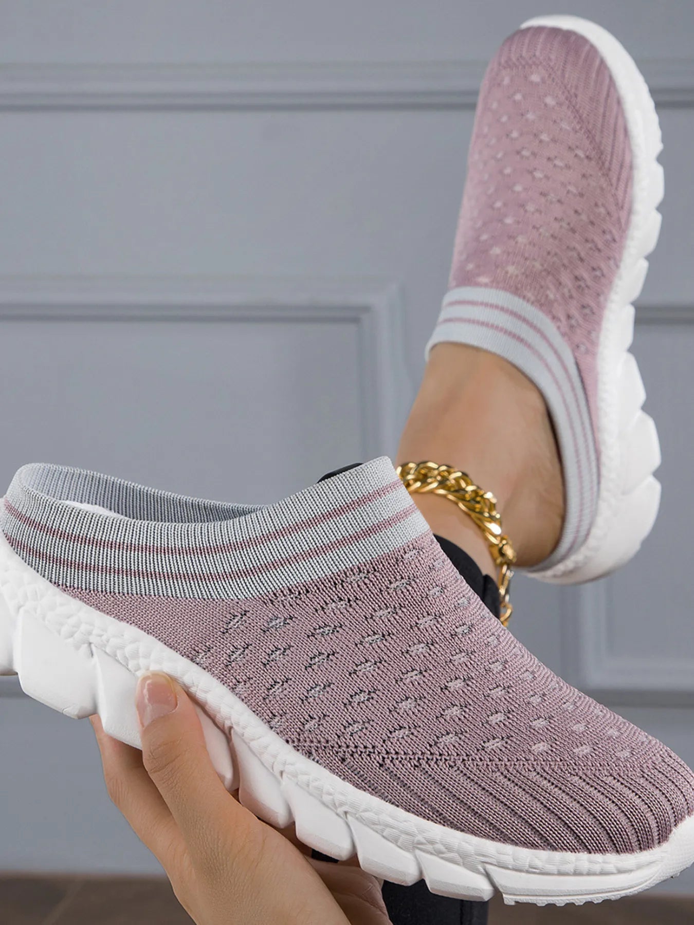 Breathable Mesh Slip-On Sneakers