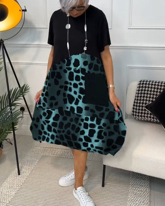 Ashton | Printed Boho Midi Dress